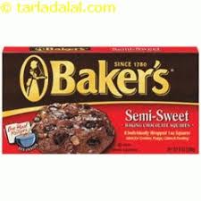 semi sweet baking chocolate squares