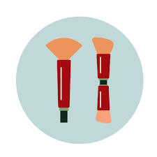 makeup tools vector icons free