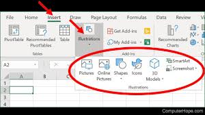 picture or clip art in an excel file