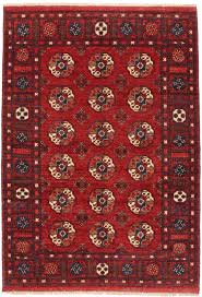 ersari afghan rug navy motifs 8 1 x 5 7