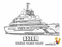 Inspirational sailing of page printable. Super Yacht Ship Coloring Pages Motor Boats Free Yachts