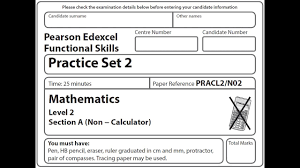 functional skills maths l2 practice
