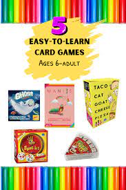 5 easy card games for kids and s