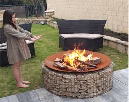 how to build your own gabion firepit in