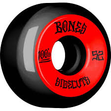 52mm 100a Bones 100s V5 Og 2 Wheels Black