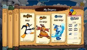 When these options come up click on earn your fire suit. Saraapril In Club Penguin Snow Ninja Suit Animated