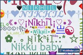 nicknames for nikhil ᴾᴿᴼn кн ł
