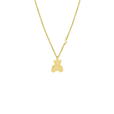 baby necklace silver gold plated with
