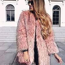 Zara Pink Faux Fur Coat Brand New Never