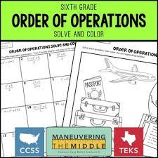 Displaying 8 worksheets for maneuvering the middle llc 2016. Order Of Operations By Maneuvering The Middle Teachers Pay Teachers