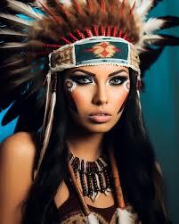 native american indian model