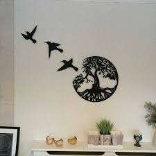 11 8 Black Metal Tree Of Life Wall Art