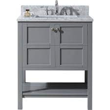 30 inch bathroom vanity units colors, products today with glass vessel sink color blacks blues bronze tones browns jeffrey alexander chatham shaker collection inch vanities bathroom vanity is a wide bathroom vanity cabinets california compliant products vanity set inch vanities with. Virtu Usa Winterfell 30 In W Bath Vanity In Gray With Marble Vanity Top In White With Square Basin Es 30030 Wmsq Gr Nm The Home Depot