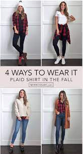 how to style it plaid shirt outfits