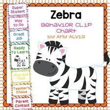 Behavior Clip Chart Behavior Management Zebra 4 Zebra Print