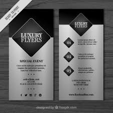Silver Elegant Flyer Vector Premium Download
