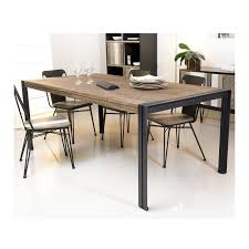 Pied de table 'chiko' 75 en métal chromé pour intérieur et e. Table A Manger En Bois De Teck Et Ses Pieds En Metal Pour Votre Maison