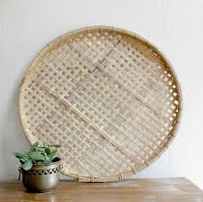Wall Basket Bamboo Basket Large