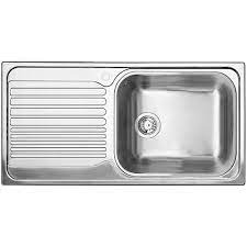 stainless steel sink with drainboard