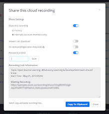 recorded zoom meeting securely in the cloud