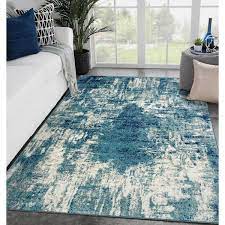 luxe weavers victoria collection light blue 8x10 abstract area rug