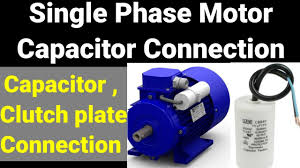 single phase motor capacitor connection