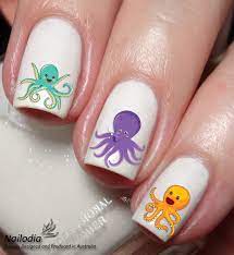 cute octopus nail art decal sticker