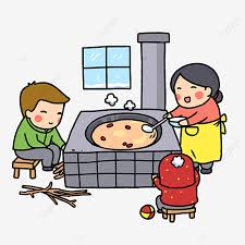 Pin the clipart you like. Cartoon Chinese Cooking Illustration Stove Burning Fire Cauldron Family Png Transparent Clipart Image And Psd File For Free Download
