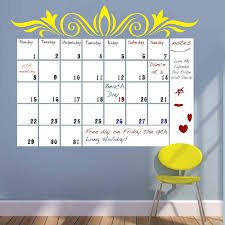 dry erase calendar wall decal trendy