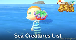 sea creatures list guide months hours