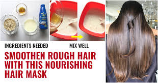diy oats milk nourishing hair mask