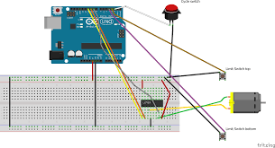 State Machine Sketch To Drive A Dc Motor With Limit Switches