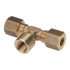 12mm brass tee compression fitting 75