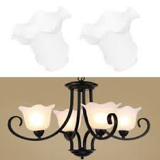 2pcs Glass Ceiling Fan Light Chandelier Wall Sconce Light Lamp Shades Cover Ebay