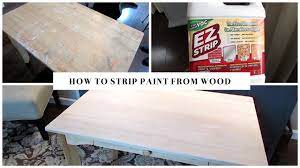 how to strip paint from wood you