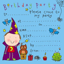 Wizard Childrens Party Invitation