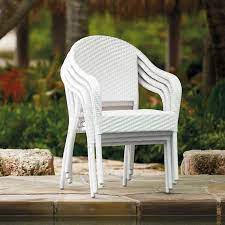Cafe Curved Back Stacking Chairs Set