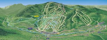 loon mountain ski trail map greeting