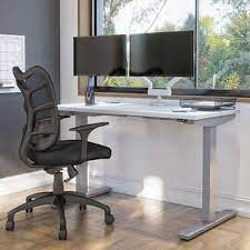 costco bestar standing desk $319. Bestar Upstand 24 X48 Adjustable Stand Up Desk And Monitor Arms