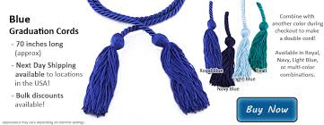 blue graduation cords honors graduation