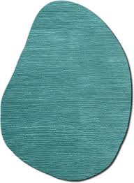 flagstone turquoise wool rug from the