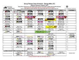 group fitness cl schedule jewish