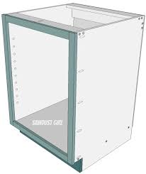 build and attach a cabinet faceframe