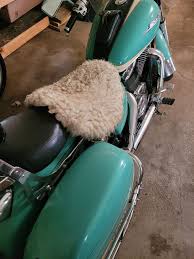 Sheepskin Motorcycle Seat Cover For