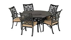 Venice 5 Seat 60 Round Dining Set With