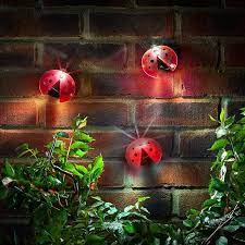 Solar Novelty Ladybird Fence Light