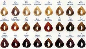 red hair blonde hair color chart