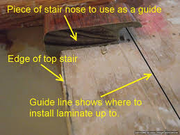 installing laminate on top stair to carpet
