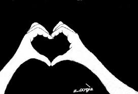 Image result for black and white hearts