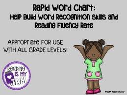Build Word Recognition By Using This Rapid Word Chart Blank